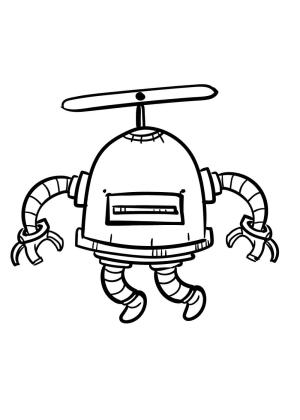 Robot boyama sayfası,  coloring page, Uçan Robot Çizimi, 