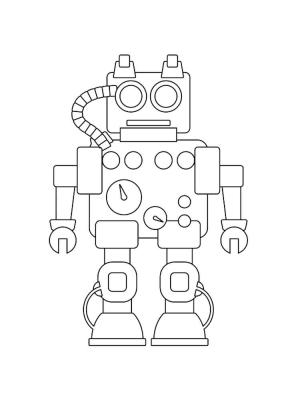 Robot boyama sayfası,  coloring page, Mükemmel Robot, 