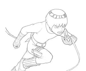 Rock Lee boyama sayfası,  coloring page, Rock Lee Saldırısı, 