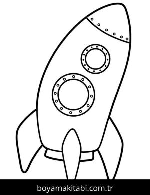 Roket boyama sayfası – yaratıcılığı geliştirir, keyifli zaman