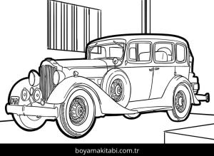 Rolls Royce boyama sayfası – okul öncesi, evde etkinlik
