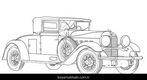 Rolls Royce boyama sayfası – eğitici aktivite, yaratıcılık