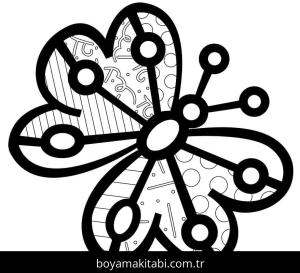 Romero Britto boyama sayfası – çocuk aktivitesi, PDF indir