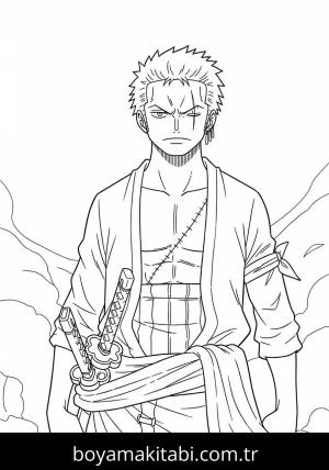 Roronoa Zoro boyama sayfası 48415,  coloring page, 