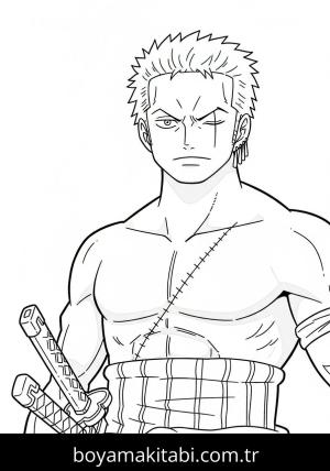 Roronoa Zoro boyama sayfası 48417,  coloring page, 