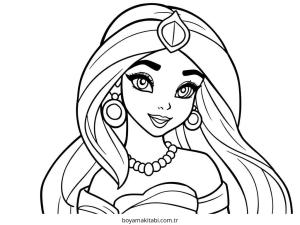 Royal Princess boyama sayfası – keyifli zaman, renkli çizimler