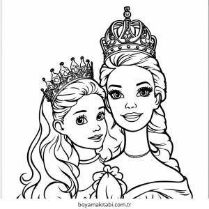 Royal Princess boyama sayfası – evde etkinlik, ücretsiz yazdır