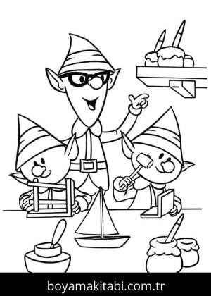 Rudolph boyama sayfası – boyama çalışması, yaratıcılığı geliştirir