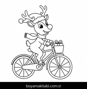 Rudolph boyama sayfası – yaratıcılık, eğlenceli etkinlik