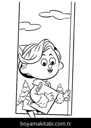 Rudolph boyama sayfası – okul öncesi, evde etkinlik