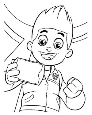 Ryder Paw Patrol boyama sayfası,  coloring page, Ücretsiz yazdırılabilir Ryder Paw Patrol, 