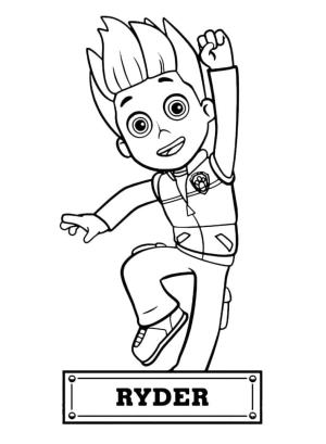 Ryder Paw Patrol boyama sayfası,  coloring page, Paw Patrol den Ryder, 