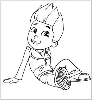 Ryder Paw Patrol boyama sayfası,  coloring page, Ryder Paw Patrol ücretsiz resim, 