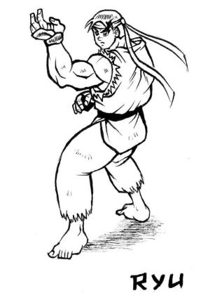 Ryu boyama sayfası,  coloring page, Küçük Ryu, 