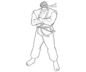 Ryu boyama sayfası,  coloring page, Çok Güzel Ryu, 