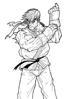 Ryu boyama sayfası,  coloring page, Güzel Ryu, 