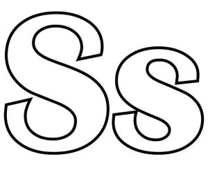 S Harfi boyama sayfası,  coloring page, S s Harfi, 