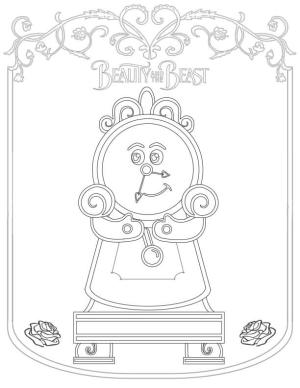 Saat boyama sayfası,  coloring page, Güzel ve Çirkin Saat, 