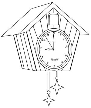 Saat boyama sayfası,  coloring page, İyi Saat, 