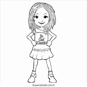 Saç boyama sayfası – sevimli karakter, sanatsal çalışma