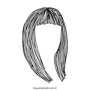 Saç boyama sayfası – okul öncesi, evde etkinlik