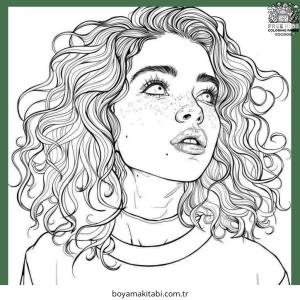Saç boyama sayfası – eğlenceli etkinlik, el becerilerini geliştirir