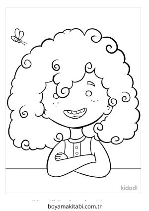 Saç boyama sayfası – eğitici aktivite, yaratıcılık