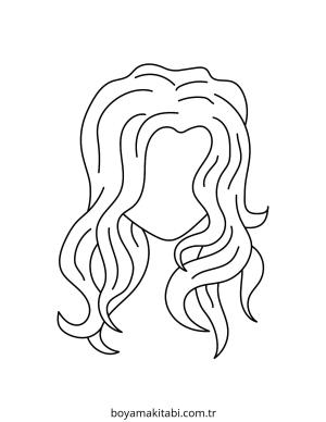 Saç boyama sayfası – eğitici aktivite, yaratıcılık