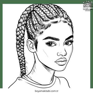 Saç boyama sayfası – yaratıcılığı geliştirir, keyifli zaman