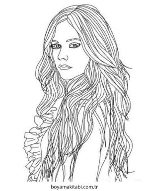 Saç boyama sayfası – okul öncesi, evde etkinlik