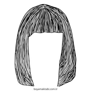 Saç boyama sayfası – yaratıcılık, eğlenceli etkinlik