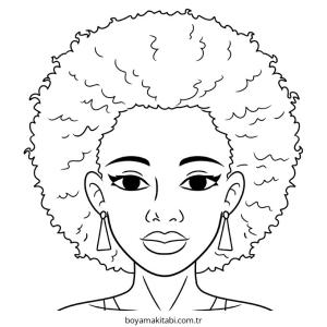 Saç boyama sayfası – keyifli zaman, renkli çizimler