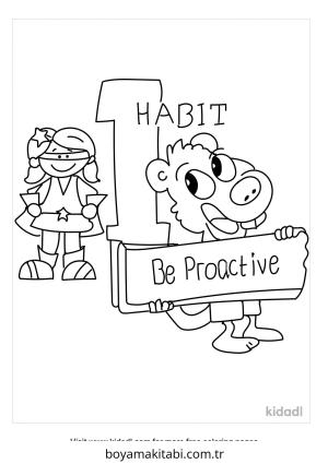Sağlıklı Alışkanlıklar boyama sayfası – sanatsal çalışma, çocuklar için