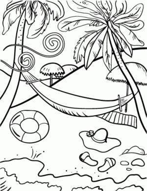 Sahil boyama sayfası,  coloring page, Ücretsiz Plaj, 