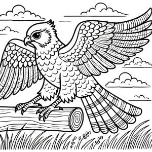 Şahin boyama sayfası,  coloring page, , 