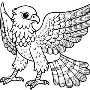 Şahin boyama sayfası,  coloring page, , 