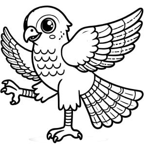 Şahin boyama sayfası,  coloring page, , 