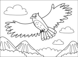 Şahin boyama sayfası,  coloring page, Karikatür Şahin, 