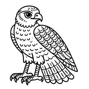 Şahin boyama sayfası,  coloring page, , 