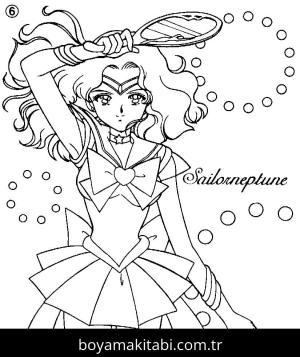 Sailor Moon boyama sayfası – okul öncesi, evde etkinlik