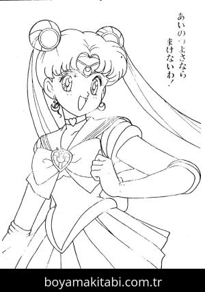 Sailor Moon boyama sayfası – evde etkinlik, ücretsiz yazdır