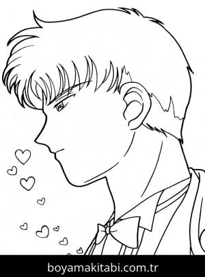 Sailor Moon boyama sayfası – boyama çalışması, yaratıcılığı geliştirir