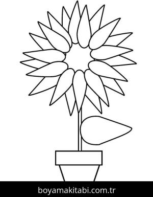 Saksı boyama sayfası – ücretsiz yazdır, boyama etkinliği