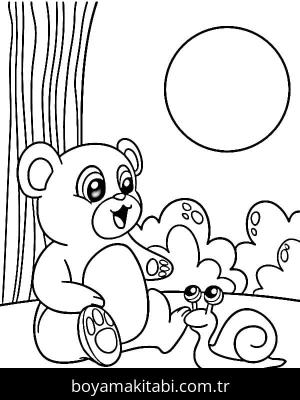 Salyangoz boyama sayfası – ücretsiz yazdır, boyama etkinliği