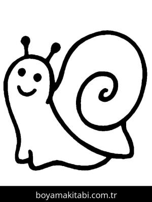 Salyangoz boyama sayfası – keyifli zaman, renkli çizimler