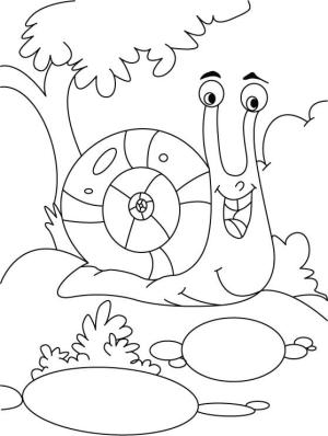 Salyangoz boyama sayfası,  coloring page, Parıldayan Salyangoz, 