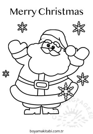 Santa Claus boyama sayfası – eğitici aktivite, yaratıcılık