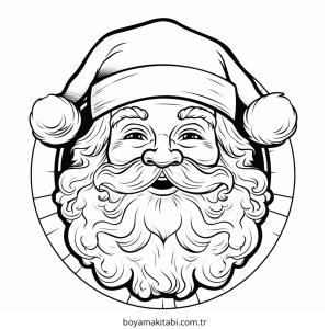 Santa Claus boyama sayfası – ücretsiz yazdır, boyama etkinliği