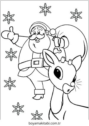 Santa Claus boyama sayfası – çocuklar için, çizgi film temalı
