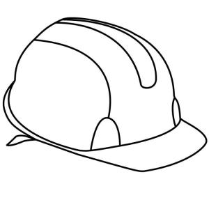 Şapka boyama sayfası,  coloring page, Baret, 